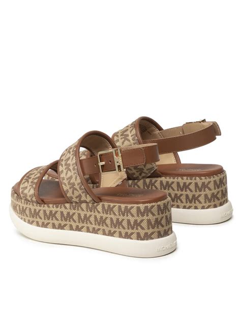 michael kors presley platform sandal|michael kors casual sandals.